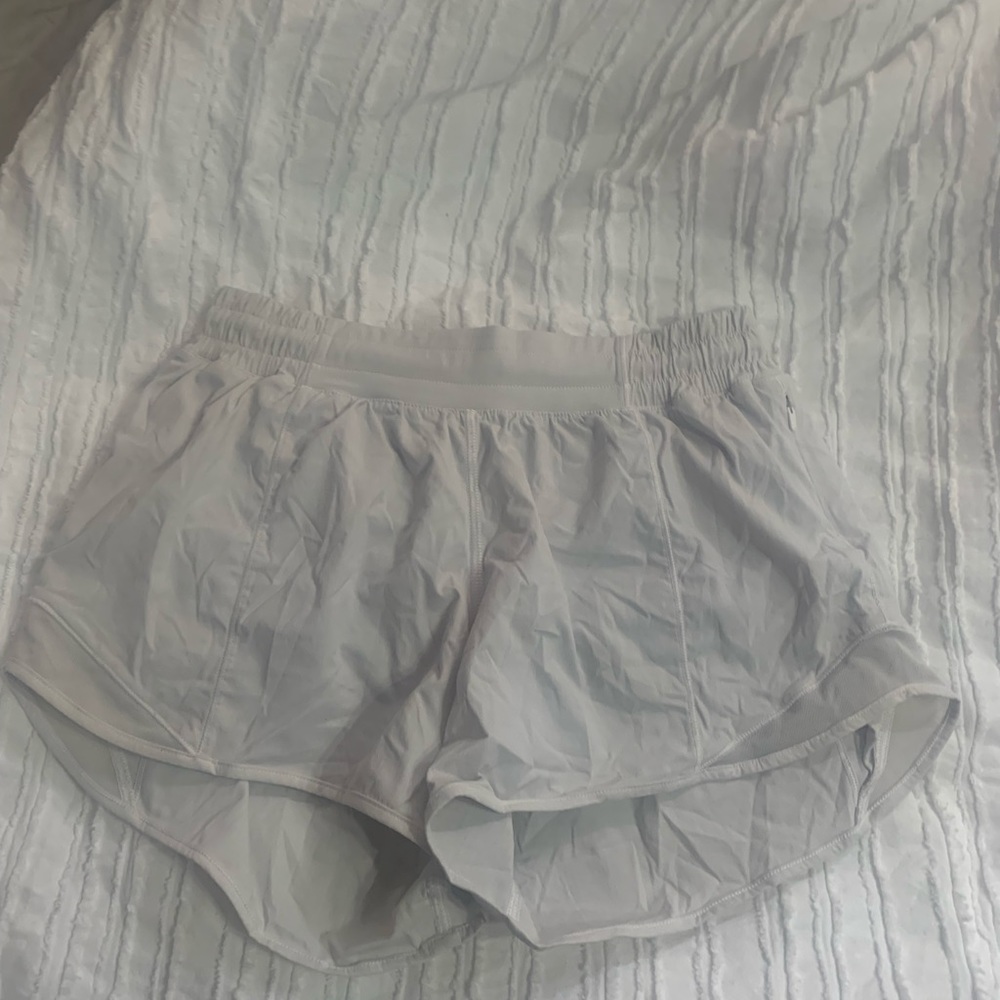 White Lululemon shorts size 6 tall.
